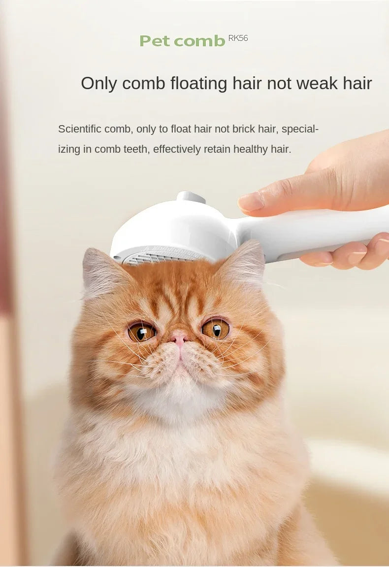 3-en-1 Brosse Électrique pour Chiens et Chats 🐶🐱 – Toilettage Confort, Massage Apaisant & Élimination des Poils