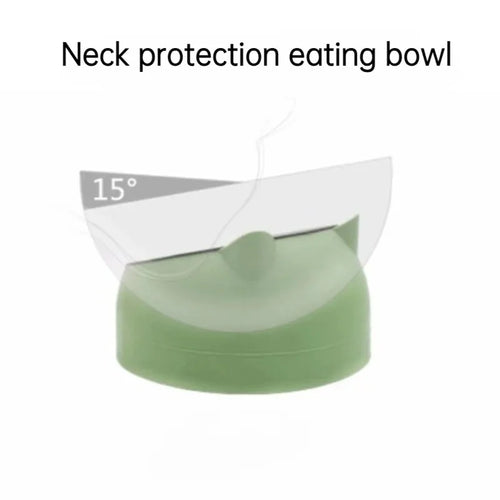 1 bol pour chat au design mignon et créatif, incliné pour chatons et chiots, en acier inoxydable, idéal pour la nourriture et l’eau, convient aux chiens et chats.