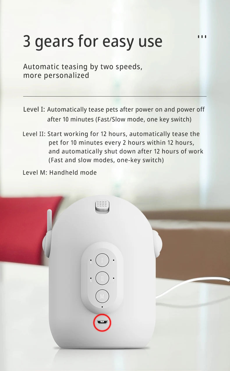 Jouet Laser Intelligent pour Chat 🐱 – Divertissement Automatique & Interactif