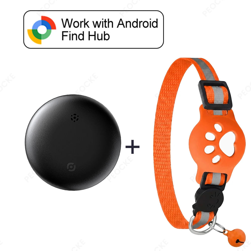 Collier traceur GPS Bluetooth étanche pour chat et chien – Localisation en temps réel via Android ( ce n’est pas applicable avec un Huawei)