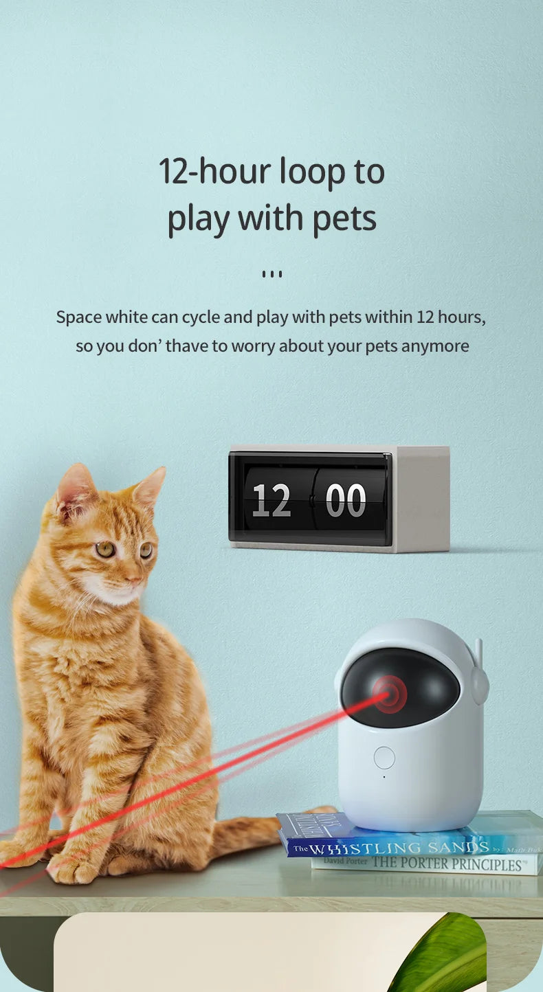 Jouet Laser Intelligent pour Chat 🐱 – Divertissement Automatique & Interactif