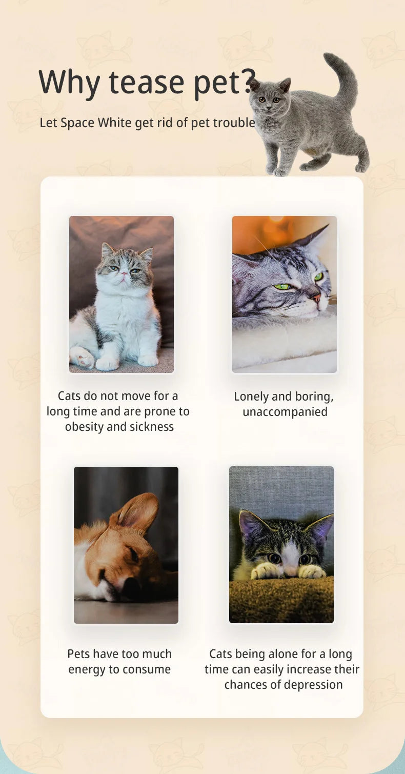 Jouet Laser Intelligent pour Chat 🐱 – Divertissement Automatique & Interactif