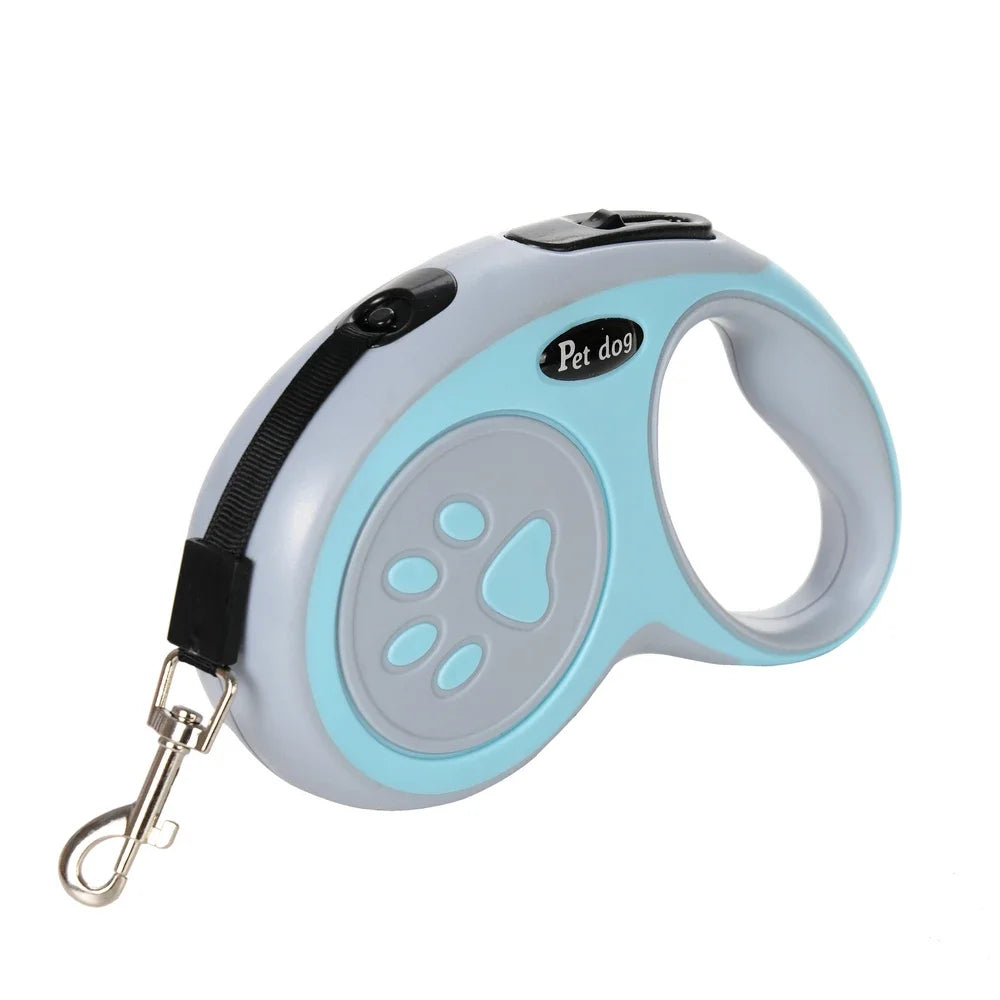 Laisse Rétractable pour Chien – Ergonomique, Solide & Contrôle Facile.                                                 3-5m de laisse.                                       Adaptée pour petit et grands chien et chats