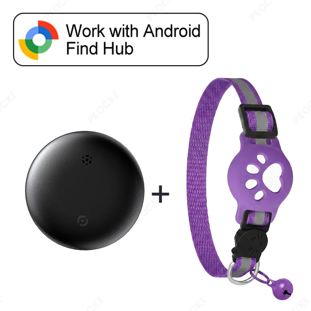 Collier traceur GPS Bluetooth étanche pour chat et chien – Localisation en temps réel via Android ( ce n’est pas applicable avec un Huawei)