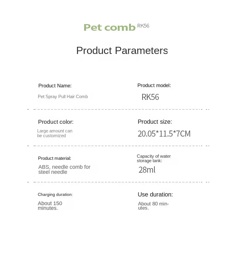 3-en-1 Brosse Électrique pour Chiens et Chats 🐶🐱 – Toilettage Confort, Massage Apaisant & Élimination des Poils