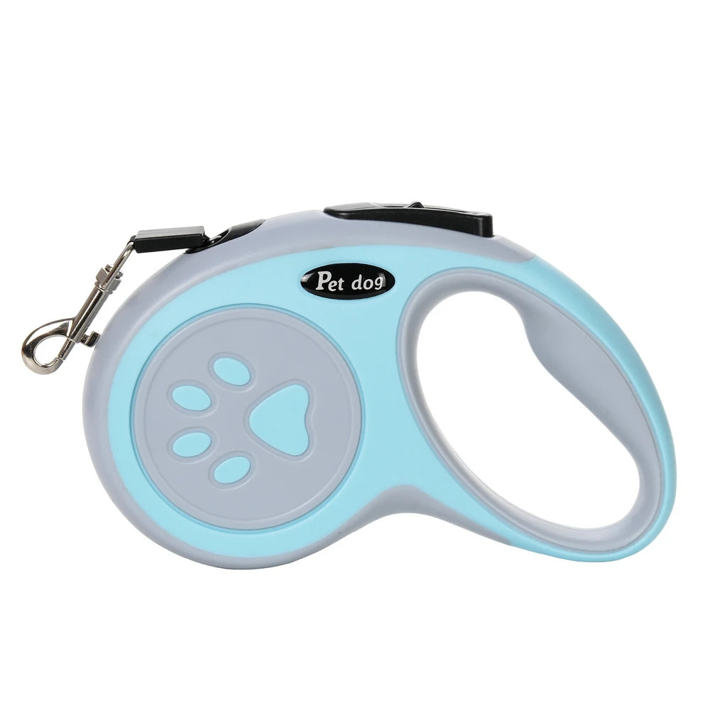 Laisse Rétractable pour Chien – Ergonomique, Solide & Contrôle Facile.                                                 3-5m de laisse.                                       Adaptée pour petit et grands chien et chats