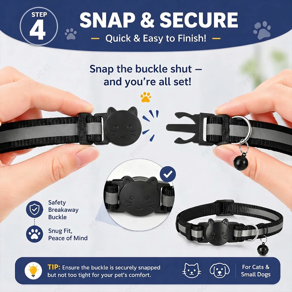 Collier traceur GPS Bluetooth étanche pour chat et chien – Localisation en temps réel via Android ( ce n’est pas applicable avec un Huawei)
