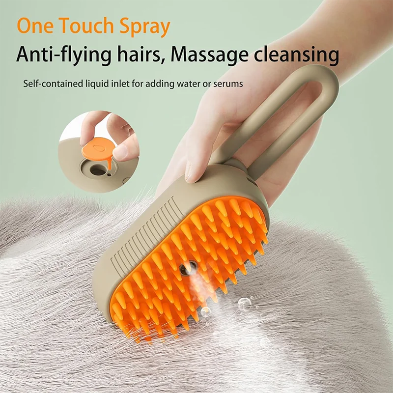 3-en-1 Brosse Électrique pour Chiens et Chats 🐶🐱 – Toilettage Confort, Massage Apaisant & Élimination des Poils