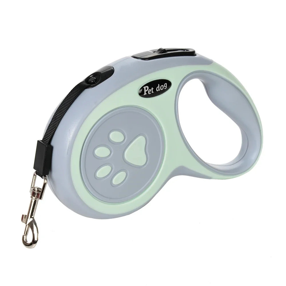 Laisse Rétractable pour Chien – Ergonomique, Solide & Contrôle Facile.                                                 3-5m de laisse.                                       Adaptée pour petit et grands chien et chats