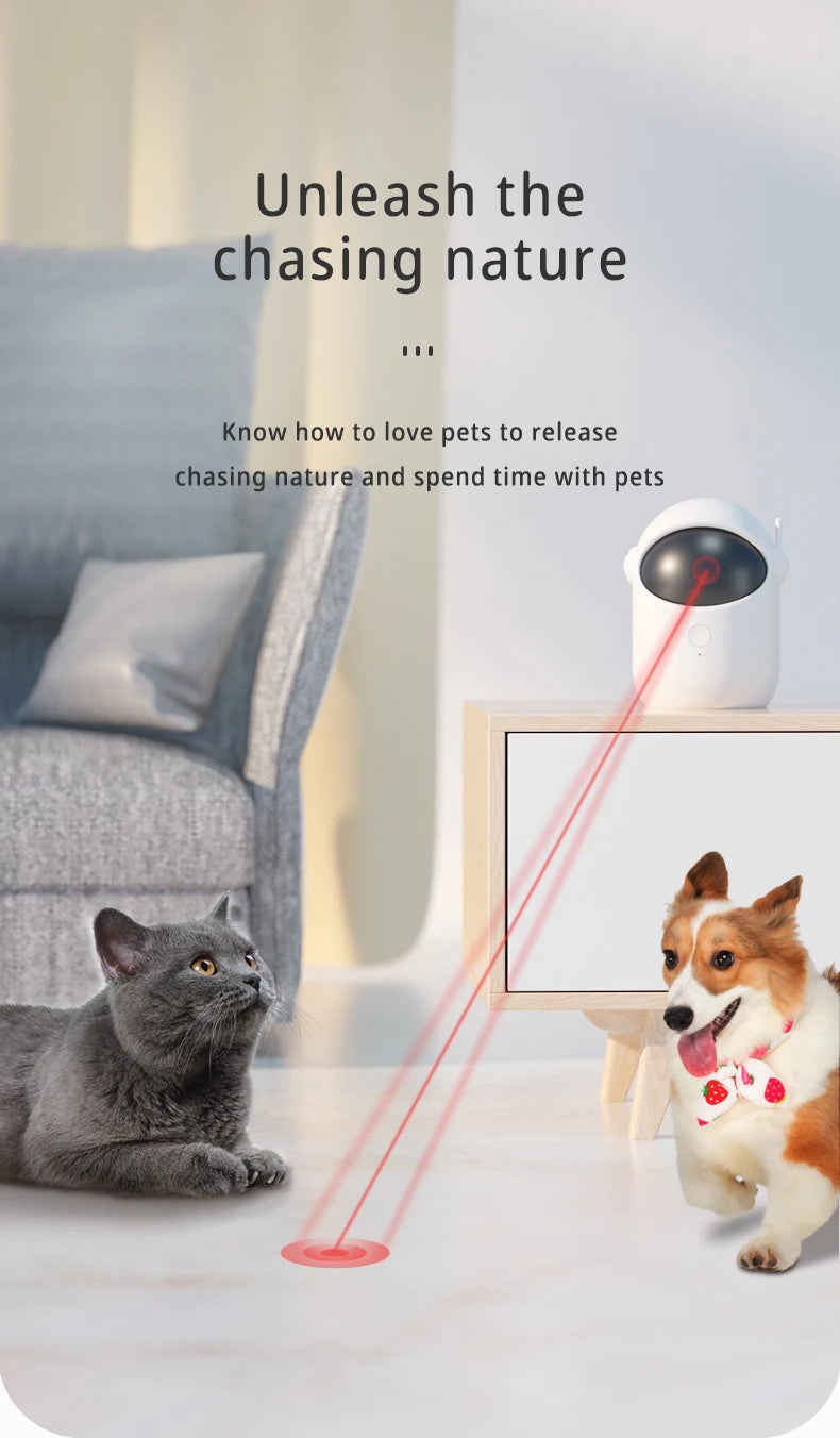 Jouet Laser Intelligent pour Chat 🐱 – Divertissement Automatique & Interactif