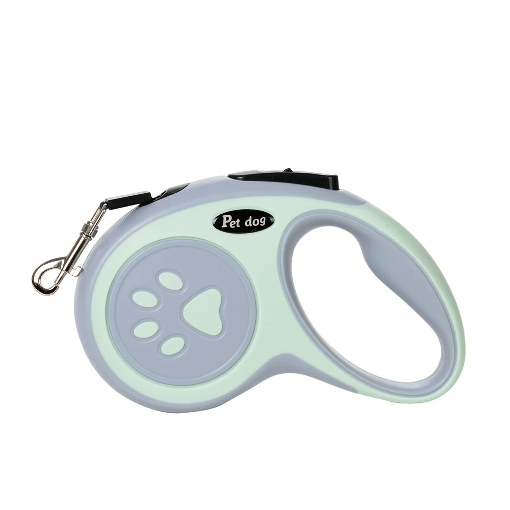 Laisse Rétractable pour Chien – Ergonomique, Solide & Contrôle Facile.                                                 3-5m de laisse.                                       Adaptée pour petit et grands chien et chats