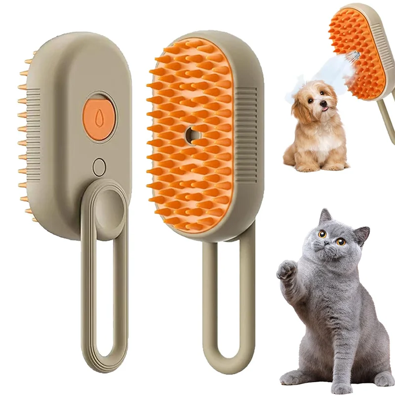 3-en-1 Brosse Électrique pour Chiens et Chats 🐶🐱 – Toilettage Confort, Massage Apaisant & Élimination des Poils