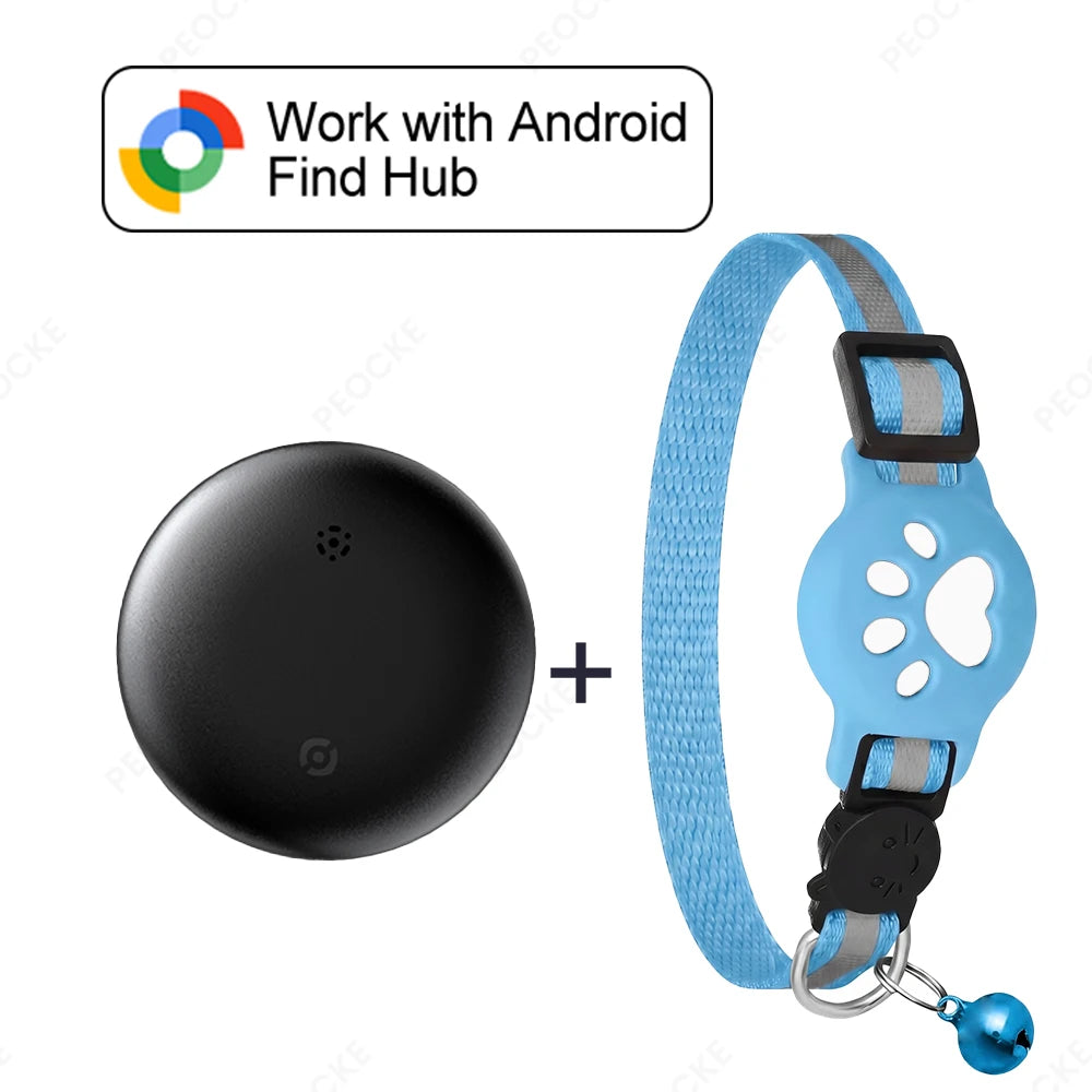Collier traceur GPS Bluetooth étanche pour chat et chien – Localisation en temps réel via Android ( ce n’est pas applicable avec un Huawei)