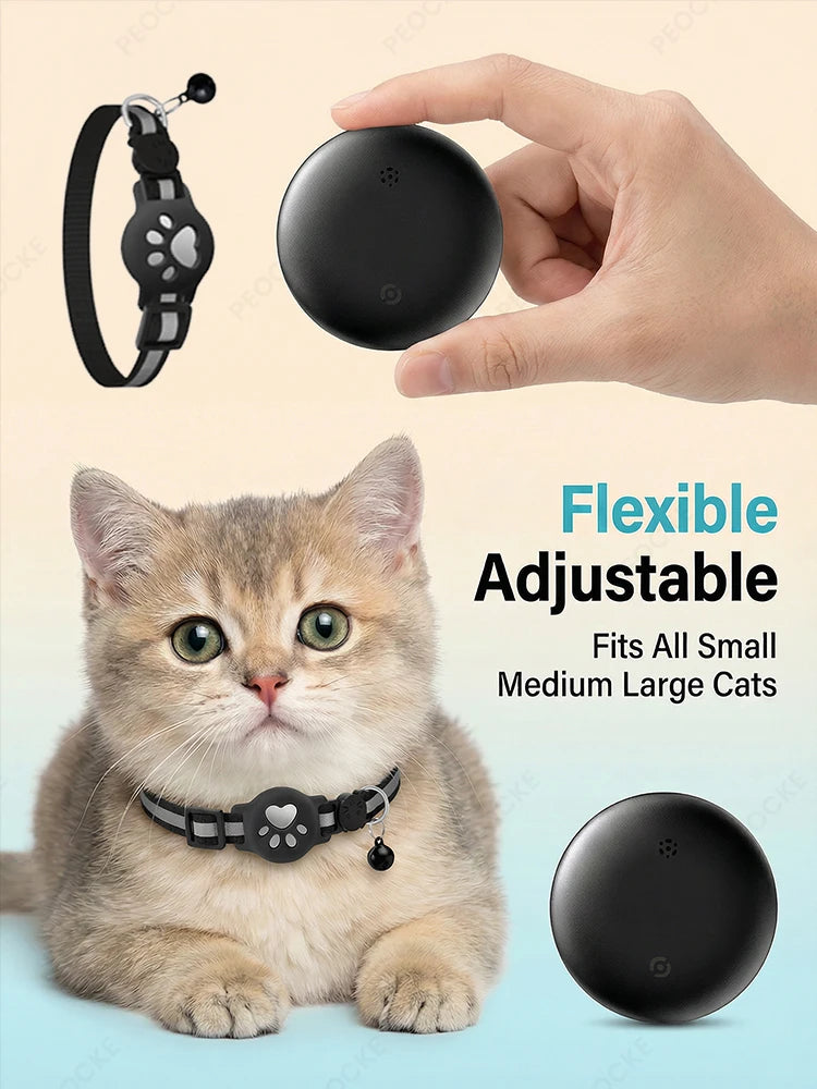 Collier traceur GPS Bluetooth étanche pour chat et chien – Localisation en temps réel via Android ( ce n’est pas applicable avec un Huawei)