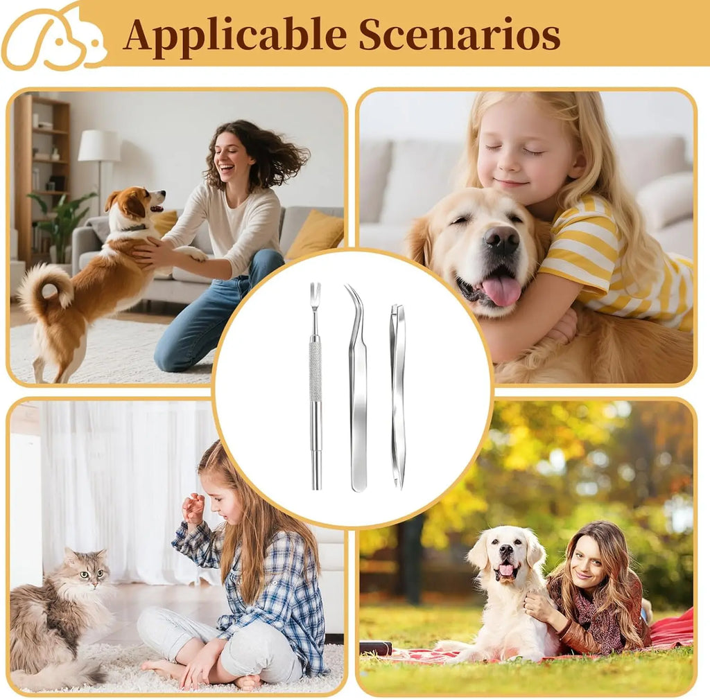 Kit Professionnel Anti-Tiques pour Animaux 🐶🐱 – Retrait Rapide, Sûr & Sans Douleur